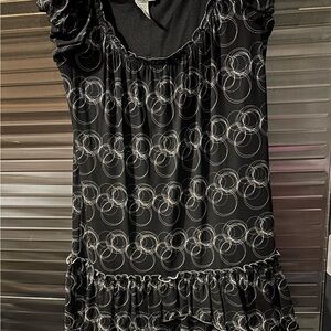 Max Studio Black and White Patterned Dress, Lined…. NWT